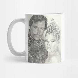 Timothy Dalton and Ornella Muti in Flash Gordon Mug